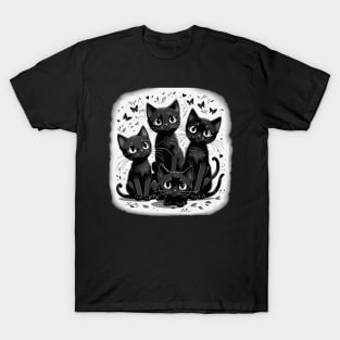 Lovely black cats T-Shirt